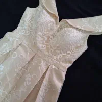 پیراهن مجلسی . گیپور خارجی کاپ دار