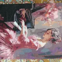 تابلو نقاشی الماسی کارشده