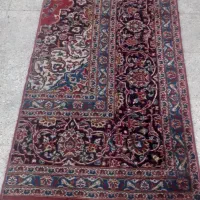 قالیچه کاشان دومترو چهل در هشتاد دور دوزی شده
