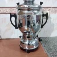 سماور گازی برند ماهان. جنس برنجی. احتیاج به تعمیر