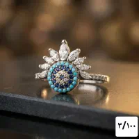 انگشتر نقره کد ۱۷۰۲ (گالری نقره سینا)