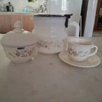 فنجون نلبکی و قندان ارکوپال فرانسه
