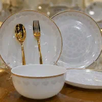 ارکوپال لاکچری مدل Round Gold Luster Sun