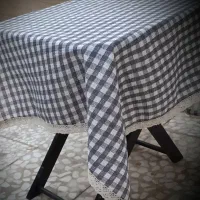 سفره رومیزی،چهارخونه ای