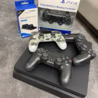Ps4 Slim 1TB ۴ دسته به همراه لوازم و کپی خور