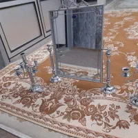 دودست اینه وچهارعدد شمعدان