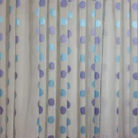 پرده حریر توپ توپی