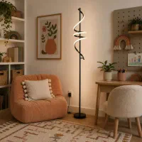 آباژور ایستاده مدرن طرح مارپیچ ۱۵۰ سانتی