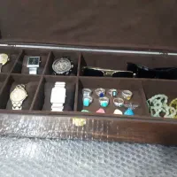 جعبه ساعت  و عینک ،فندک و اکسسوری  تمام چوب ،نو