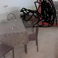 میز وصندلی میز وصندلی ۶ نفره وفرساندویچی  گاری ۴چر