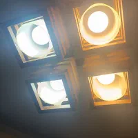 لوستر چوبی چهار شعله