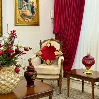 مبلمان ونهار خوری مبل استیل سلطنتی مدل کاجی جهیزیه