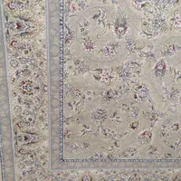 1200شانه حاشیه دودی زمینه کرم وحاشیه کرم گل ب|فرش|بانه, |دیوار