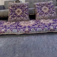 ست ۵ تیکه پشتی و کناری سنتی ابریشمی
