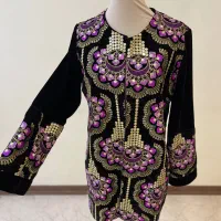 مانتو مشکی مجلسی