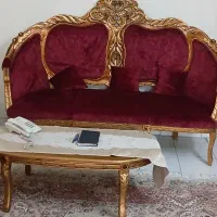 آینه وکنسول   در اقدسیه   مبلمان استیل ۹ نفره