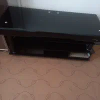 میز  تلویزیون شیشه ی