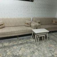 مبل اسکارلت ۶ نفره همراه با عسلی