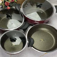 سرویس قابلمه و تابه لانه زنبوری 7 پارچه هلنا