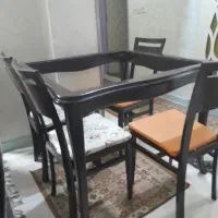 میز 4 نفر چوبی