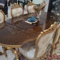 میز غذاخوری سلطنتی ۶ نفره