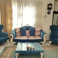 مبل راحتی منبت 8 نفره با جلو مبلی