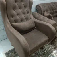 نیم ست ۳ نفره بسیار تمیز  پارچه ترک
