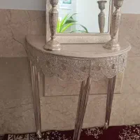 آیینه و شمعدان روکش نقره