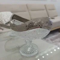 ظروف ست کریستال اصل چک میوه خوری شیرینی اجیل..