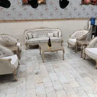 مبلمان زمرد*مبل ۹نفره طلاکوب راش*
