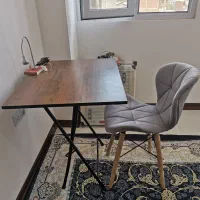 میز تحریر تاشو و صندلی نعل اسبی