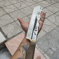 چاقو بامبو زن فولادی کلکسیونی انگشتر نقره
