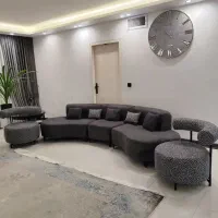 مبل لوبیایی 7 نفر طوسی  نو نو