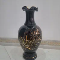 گلدان سرامیکی مشکی