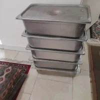 ۵عدد بنماری سایز ۱/۲ و۱/۱کارکرده سینی استیل