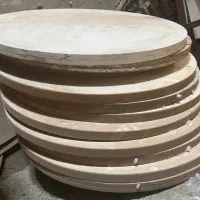 صفحه گرد لبه دوبل ۸۵ سانت ام دی اف خام بدون روکش