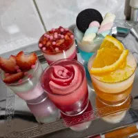 تهیه انواع ژله، دسر، ژله تک نفره