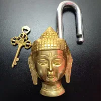 قفل برنجی بودا وارداتی  آنتیک ،کلکسیونی و خاص