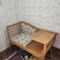 میز تلفن چوبی