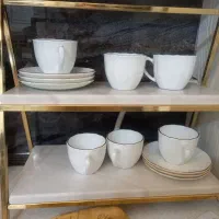 استند سنگی  و بدنه استیل طلایی