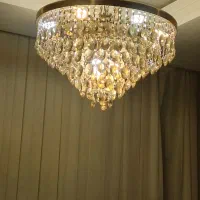 لوستر ۱۴ شاخه آبکاری طلا کار تهران