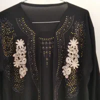 تونیک مشکی مخصوص محرم ومانتو لی کاغذی