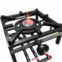 اجاق گاز پلوپز پروفیل سه شعله کوره‌ای ۷۰*۷۰