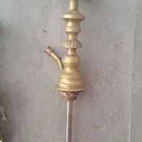 فرش قلیان برنجی ساده طرح شیر