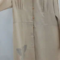 مانتو کرم حریر