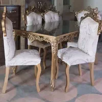 ناهار خوری ۶ نفر سنتی نباتی رنگ