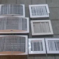 تعدادی دریچه فلزی کولرآبی باابعادمختلف درحدنو