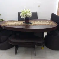 میز غذاخوری ۶ نفره با صندلی