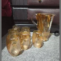 پارچ و لیوان زنگاری ، سرویس چینی، آنتیک