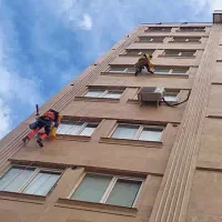 کار در ارتفاع بدون داربست ( دسترسی طناب)